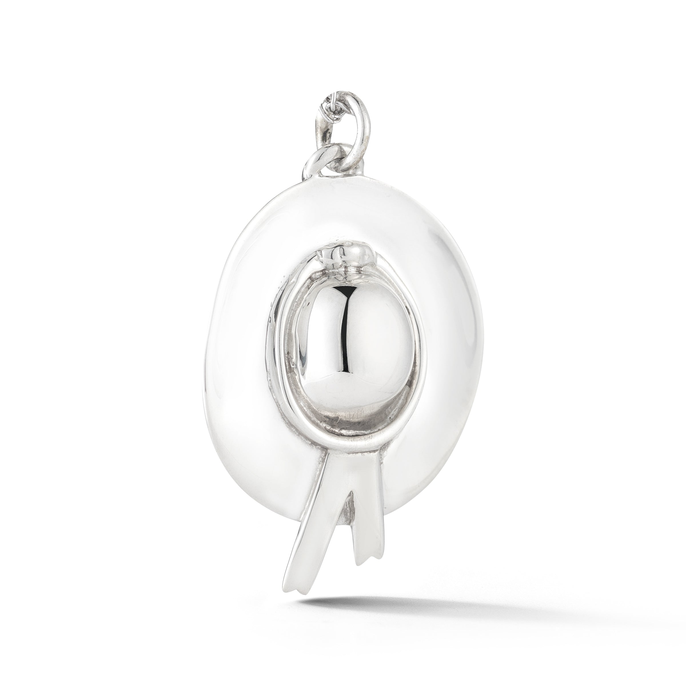 Sterling silver Saratoga hat charm/ pendant from our Saratoga Collection