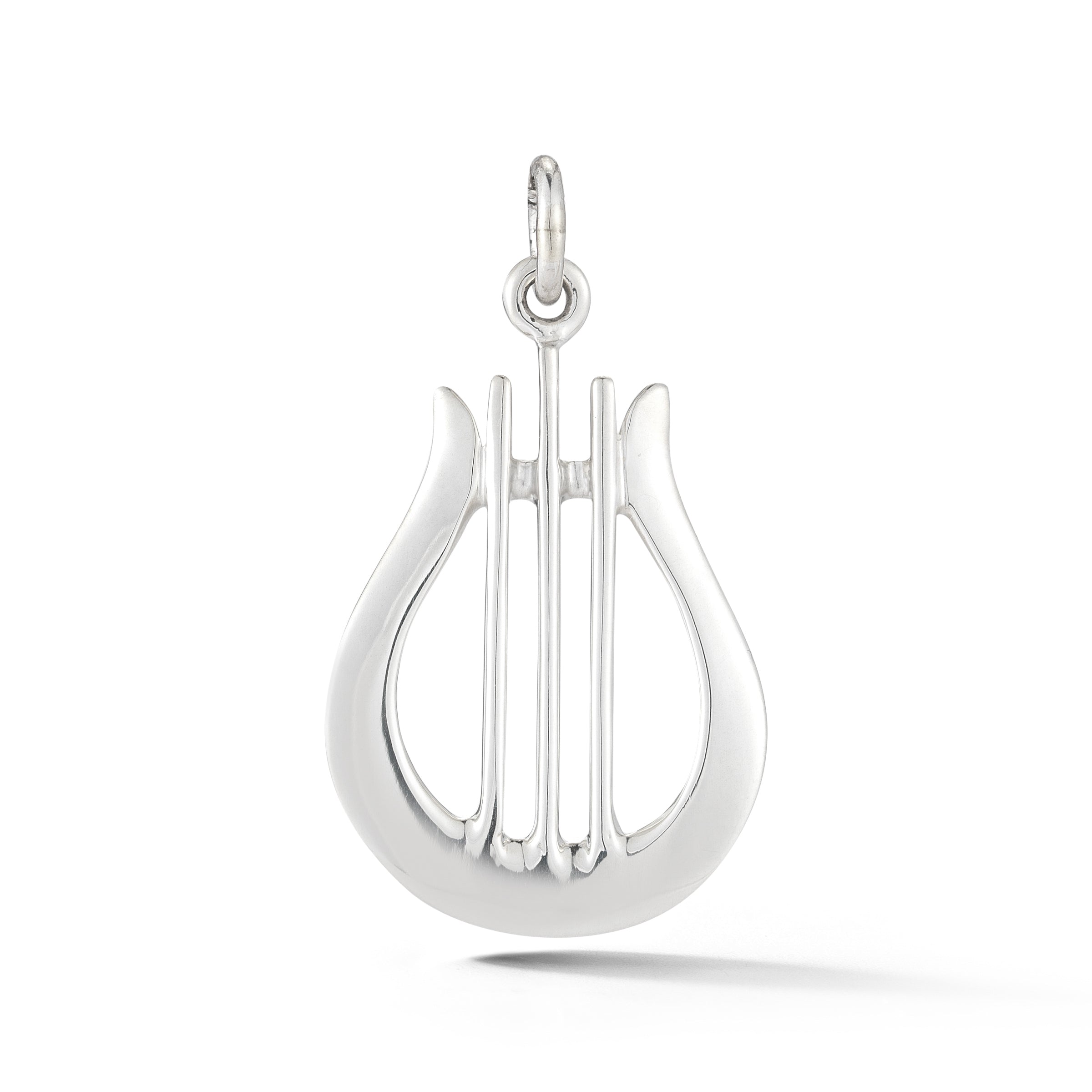 Sterling silver lyre pendant celebrating the New York City Ballet from our Saratoga Collection