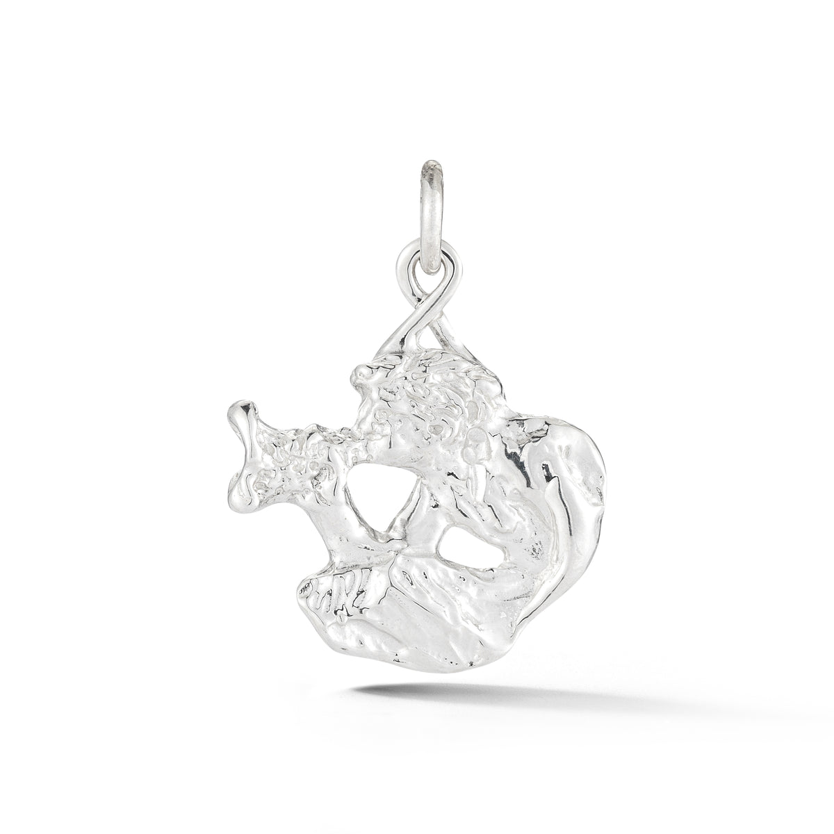 Sterling silver Spat fountain charm from our exclusive Saratoga Collection