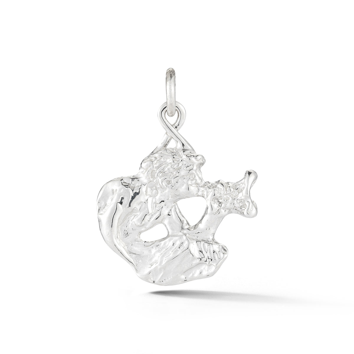 Sterling silver Spit fountain charm from our exclusive Saratoga Collection