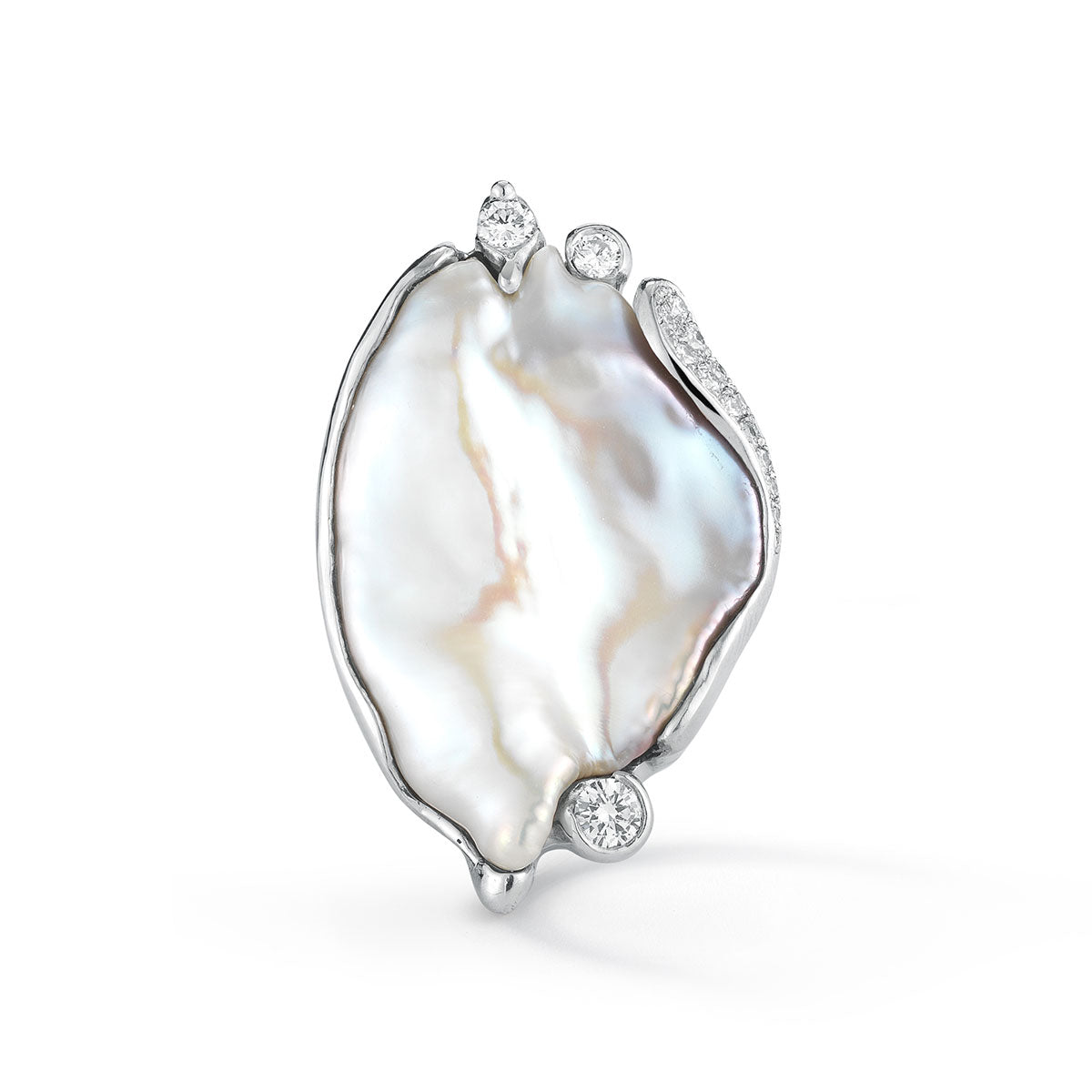 IND0971 Baroque Freshwater Pearl Ring