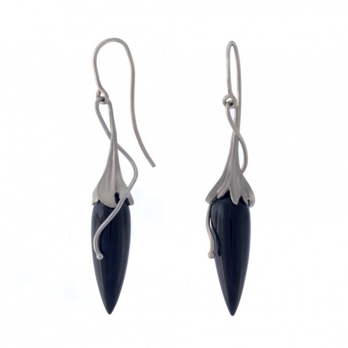 Black Jade Earrings