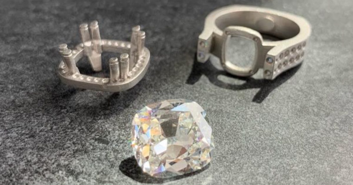 diamond outside of a ring