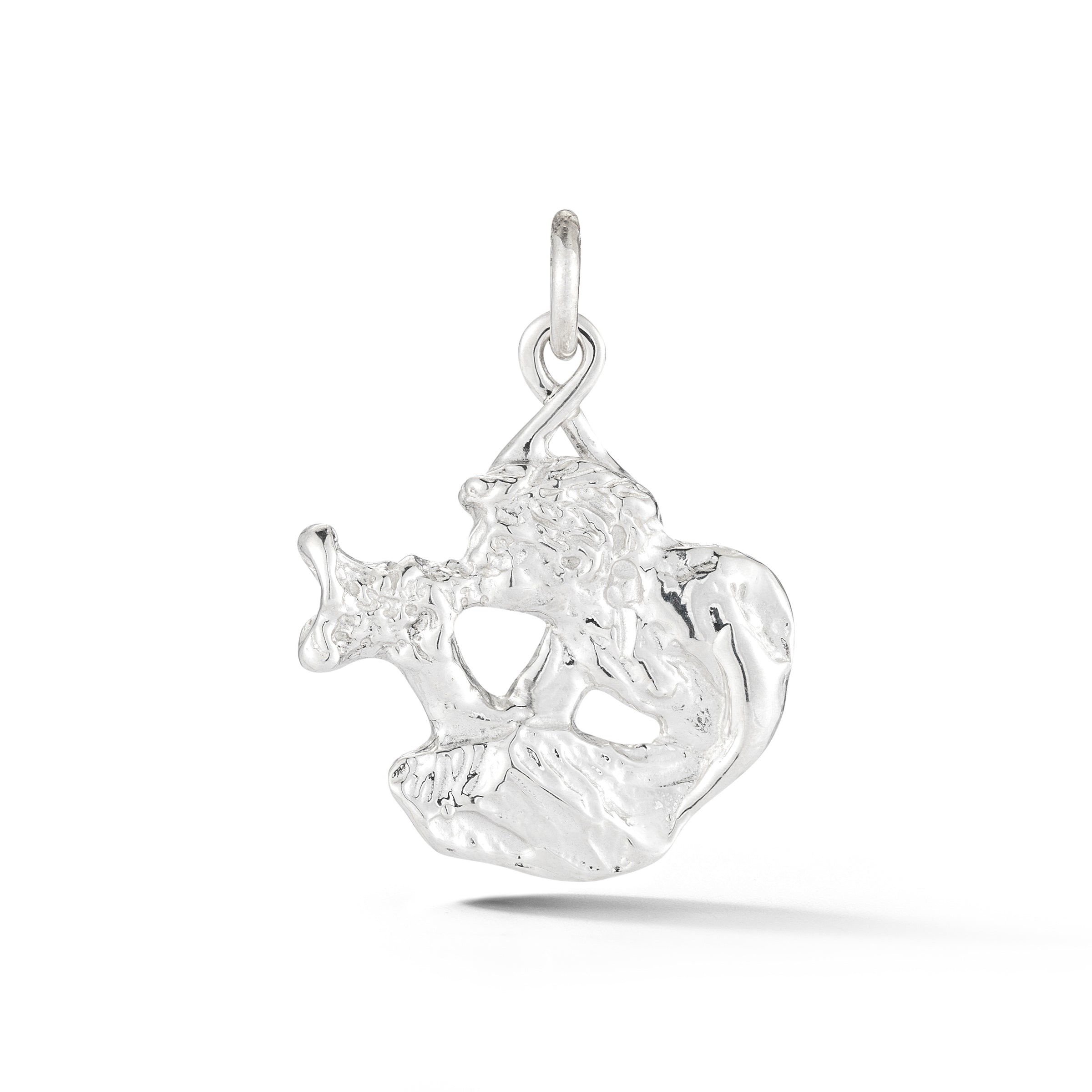 Sterling silver Spat fountain charm from our exclusive Saratoga Collection 