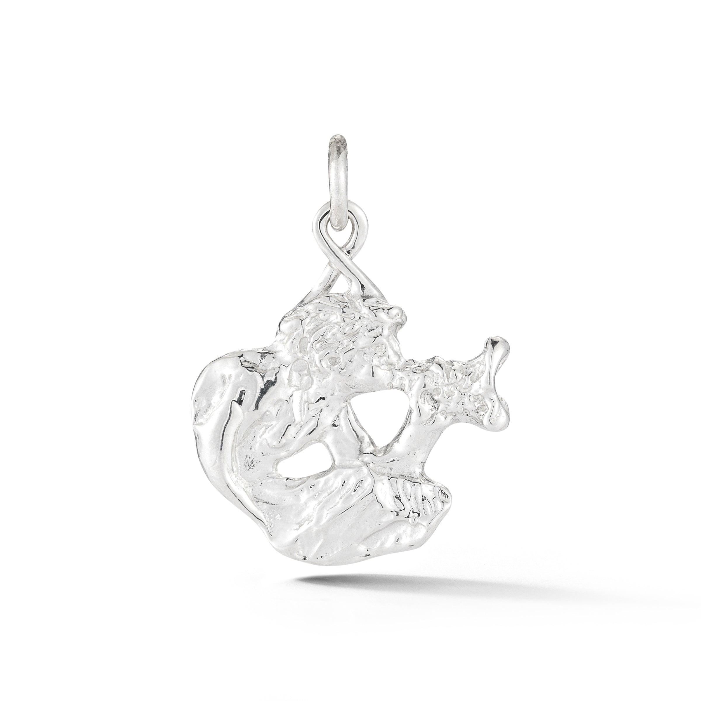Sterling silver Spit fountain charm from our exclusive Saratoga Collection